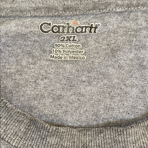 Carhartt Lot of 3  Men's Long Sleeve Tees - Gray, Green, Orange Sz 2XL - Picture 3 of 9